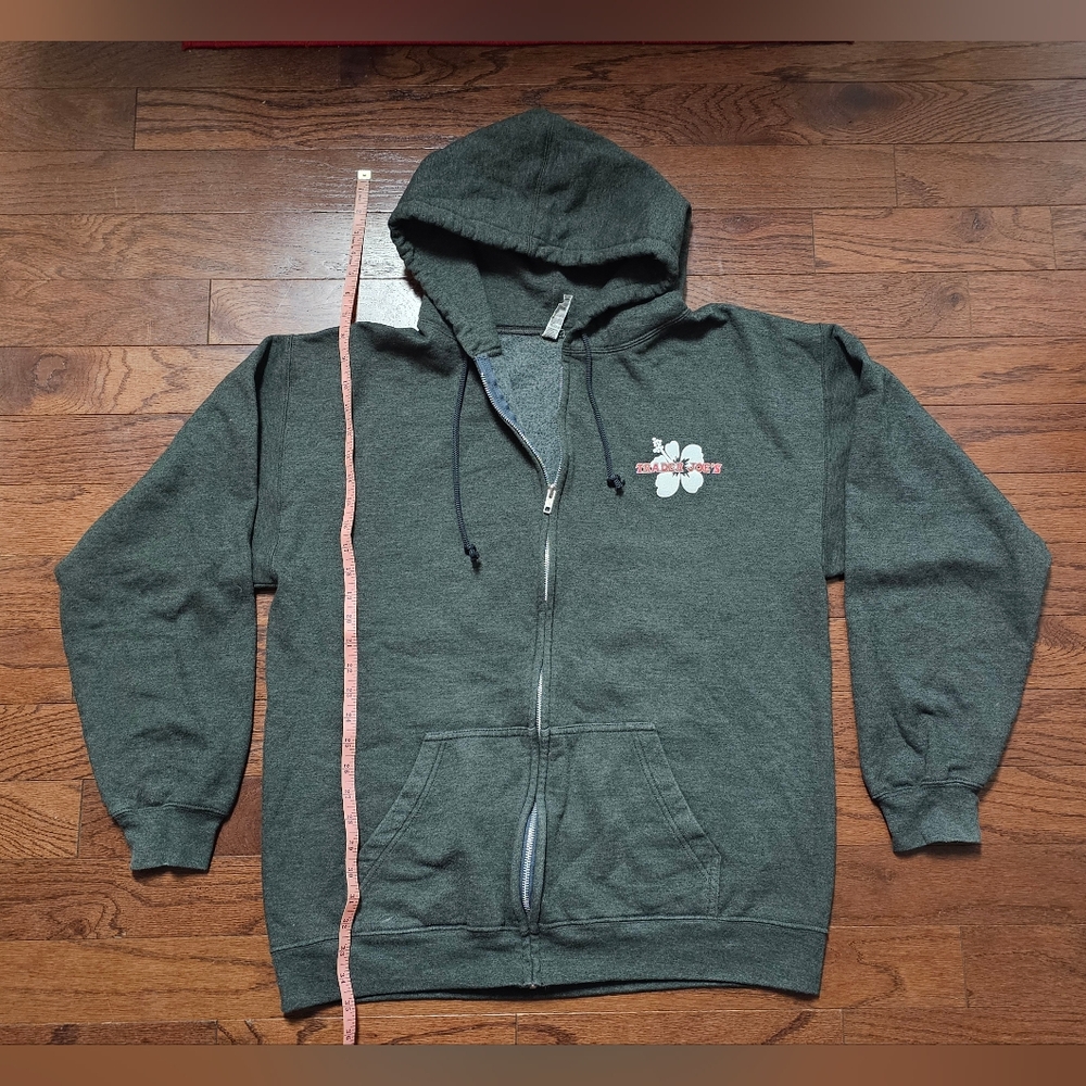 Gray Trader Joe's Zip-Up Hoodie